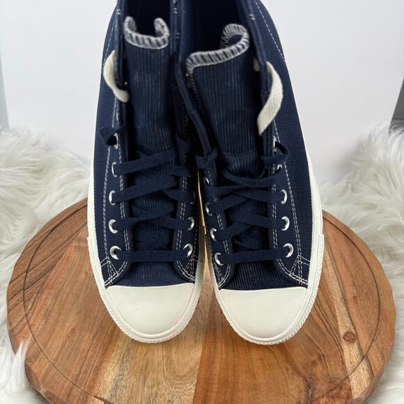 Converse Chuck Taylor Pro Hi Obsidian Skate Shoes Canvas Men Sz 9 Casual Blue - Picture 7 of 12